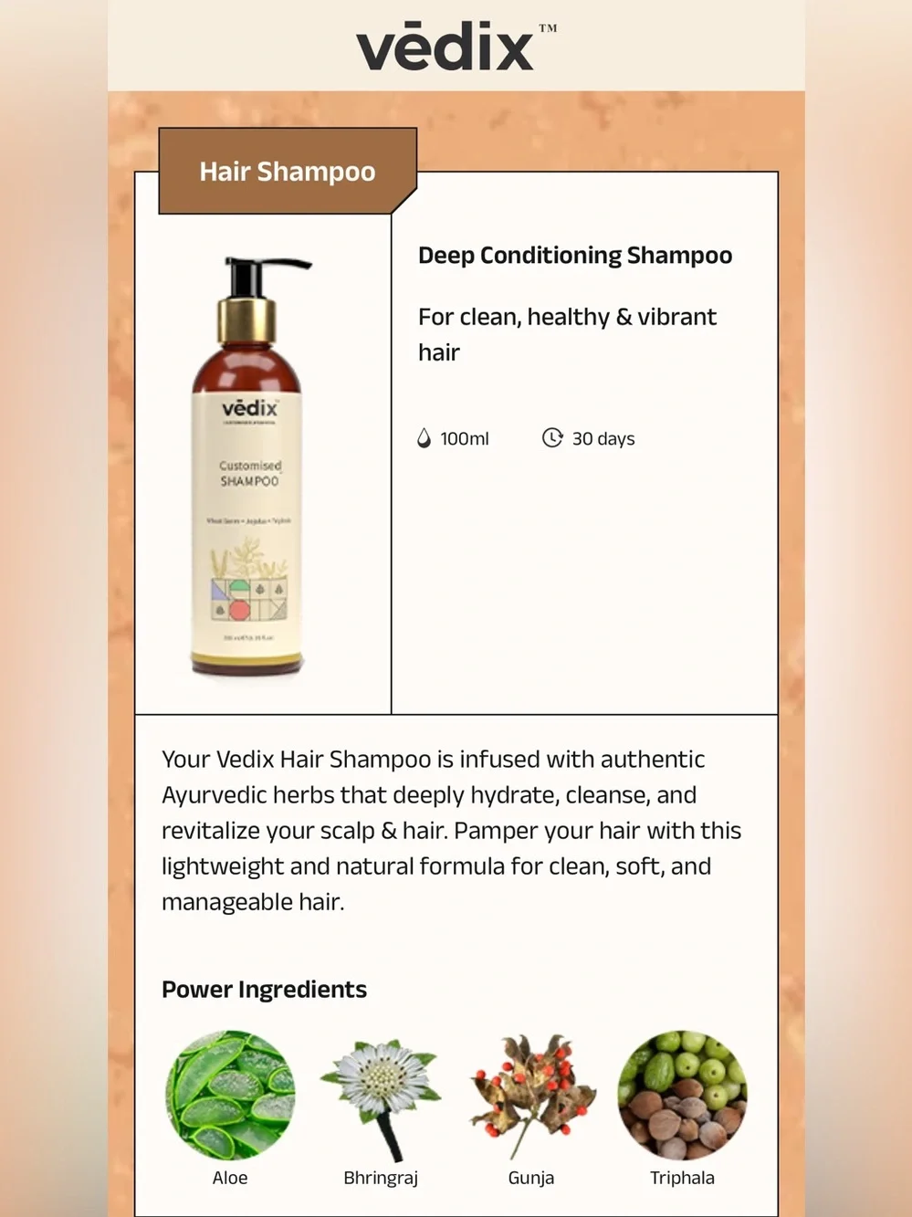 Vedix Anti-Hairfall Regimen ( gift box)